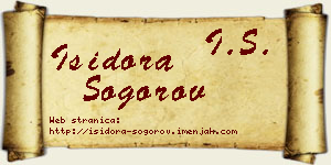 Isidora Šogorov vizit kartica